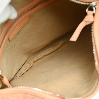 Bottega Veneta Pink Lambskin Intrecciato Hobo Handbag