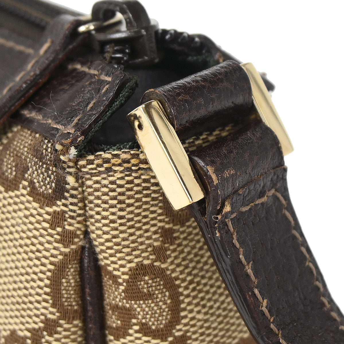 Gucci Brown GG Abbey D Ring Handbag