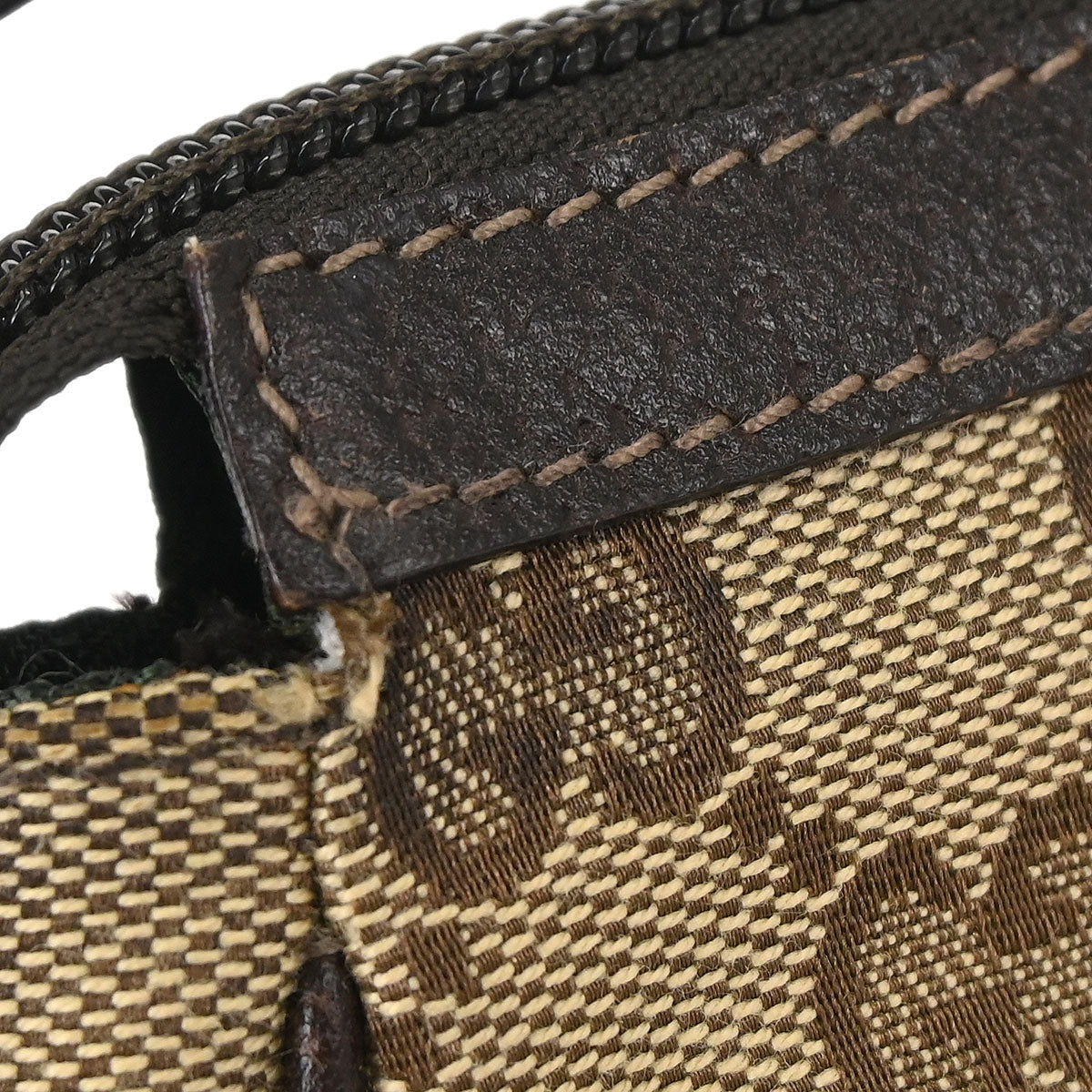 Gucci Brown GG Abbey D Ring Handbag