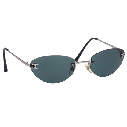 Chanel Sunglasses Eyewear Black 53□19 130 Small Good