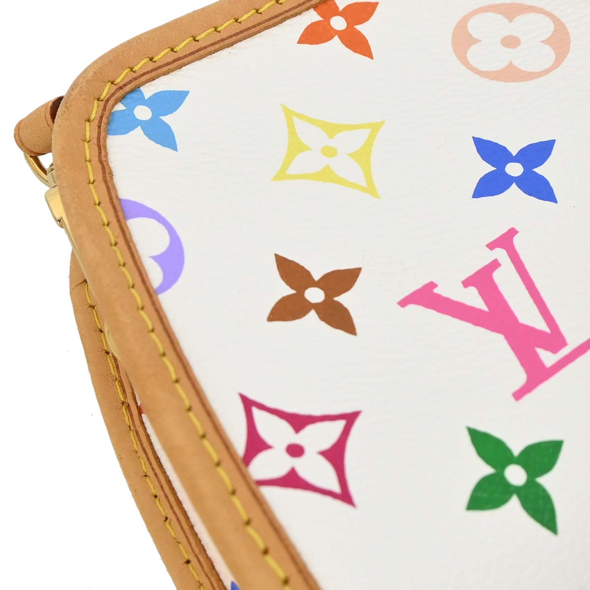 Louis Vuitton White Multicolor Shirley Shoulder Bag M40049