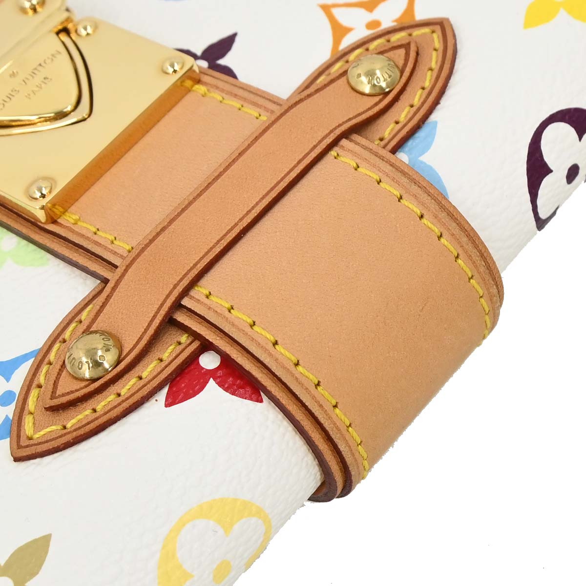 Louis Vuitton White Multicolor Shirley Shoulder Bag M40049