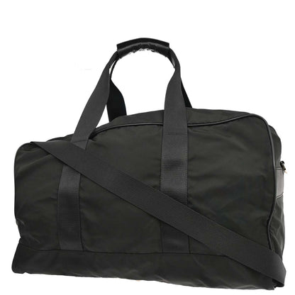 Prada Black Nylon 2way Duffle Shoulder Handbag