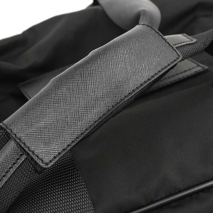 Prada Black Nylon 2way Duffle Shoulder Handbag