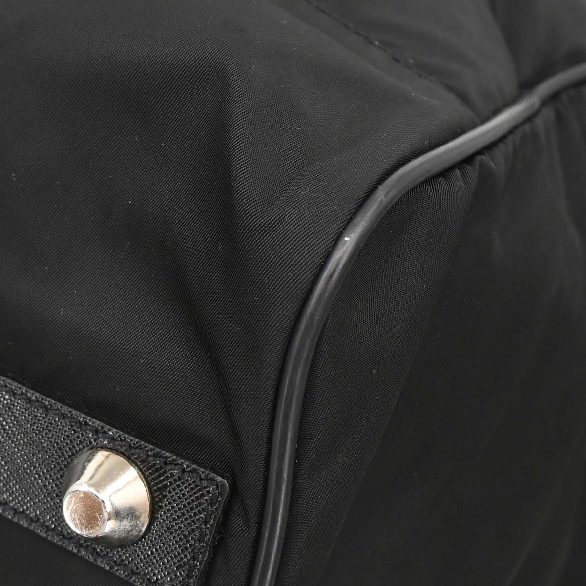 Prada Black Nylon 2way Duffle Shoulder Handbag