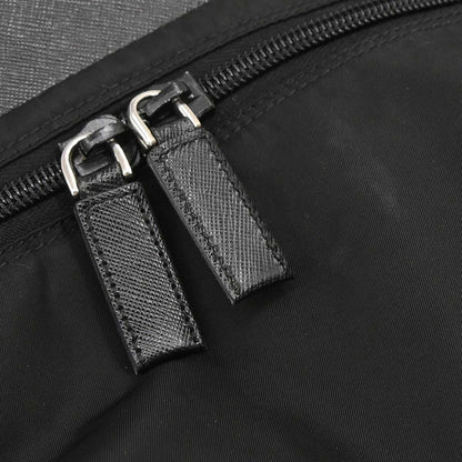 Prada Black Nylon 2way Duffle Shoulder Handbag