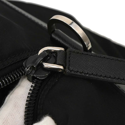 Prada Black Nylon 2way Duffle Shoulder Handbag