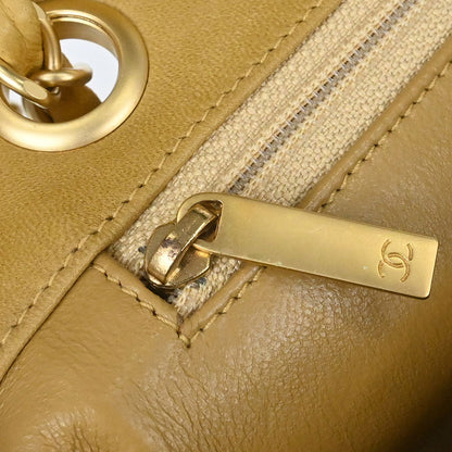 Chanel 2000-2001 Beige Lambskin Wild Stitch Choco Bar Shoulder Bag