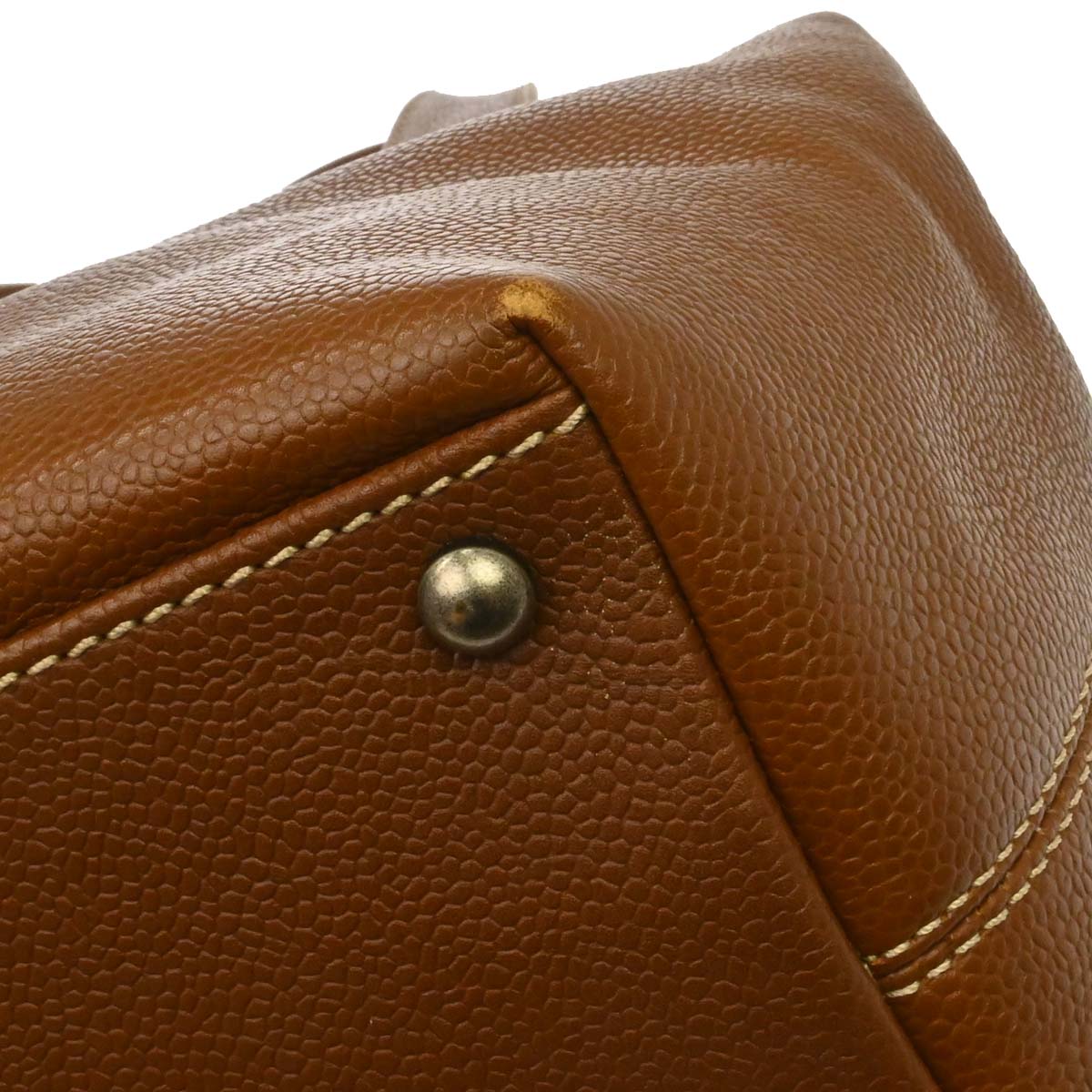 Chanel Brown Caviar Skin 2way Shoulder Handbag