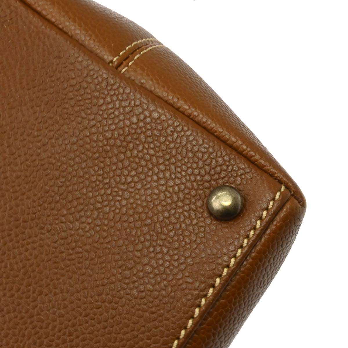 Chanel Brown Caviar Skin 2way Shoulder Handbag