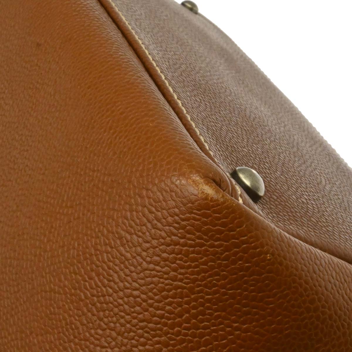 Chanel Brown Caviar Skin 2way Shoulder Handbag