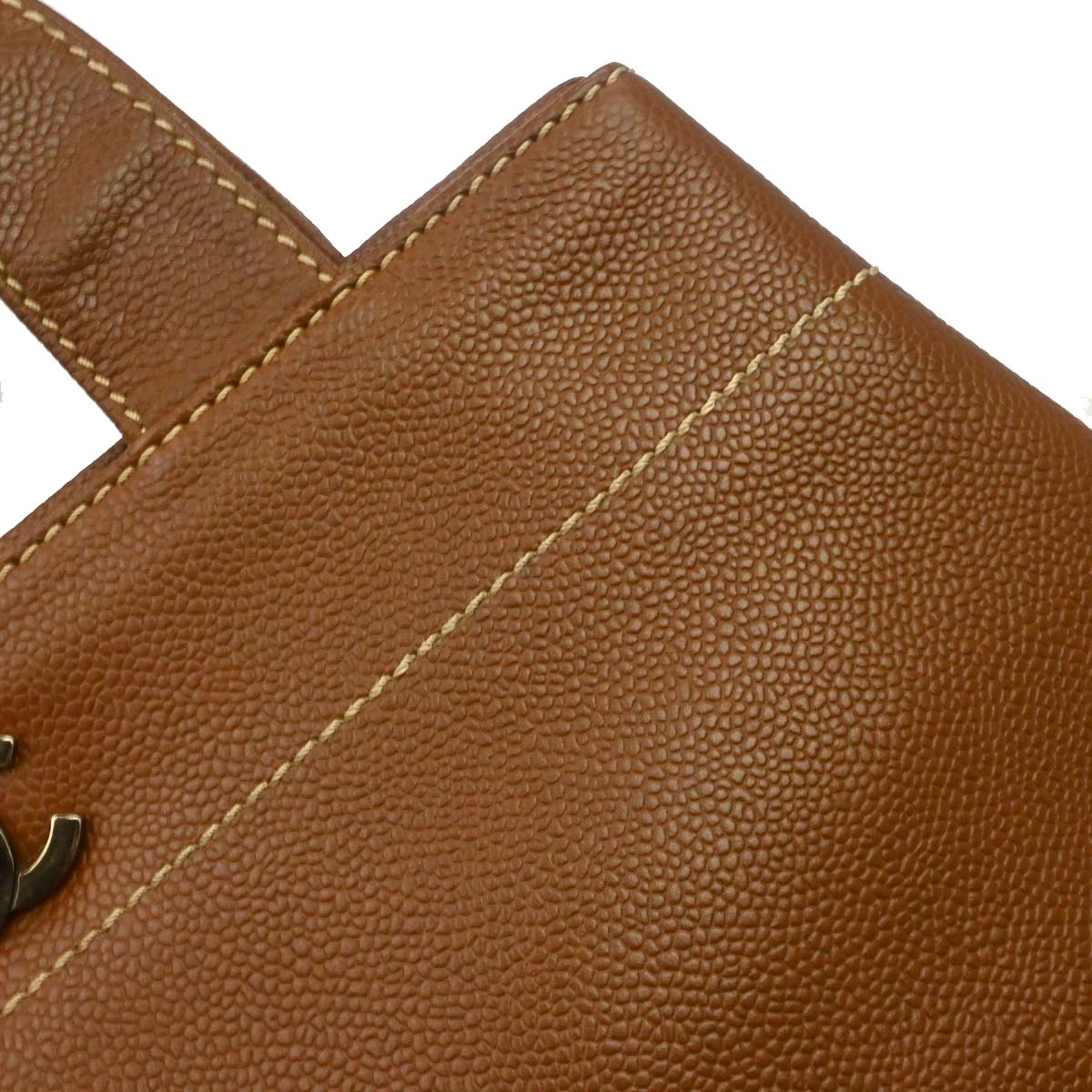 Chanel Brown Caviar Skin 2way Shoulder Handbag