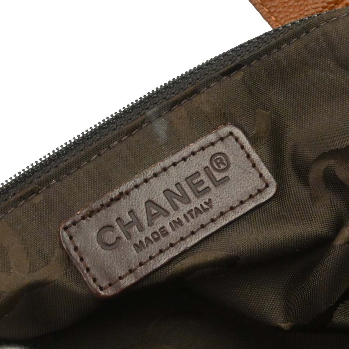 Chanel Brown Caviar Skin 2way Shoulder Handbag