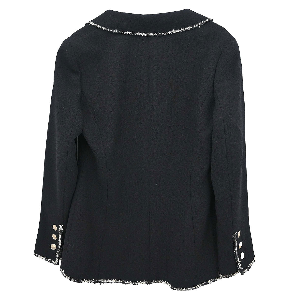 Chanel 2005 Emblem Single Breasted Jacket Black #40