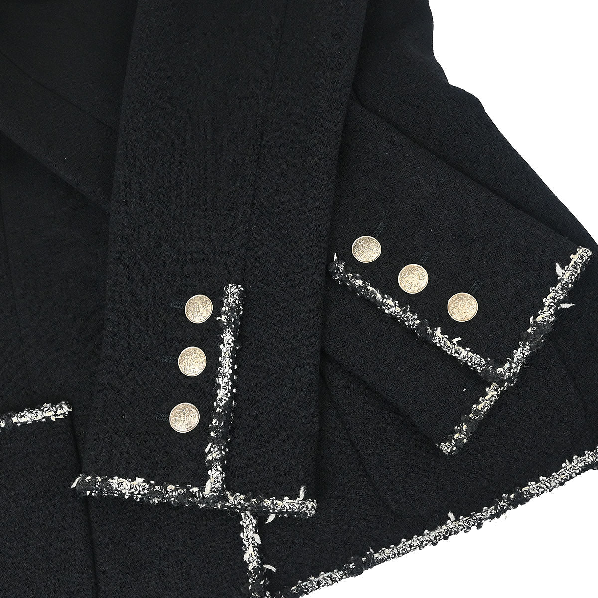 Chanel 2005 Emblem Single Breasted Jacket Black #40