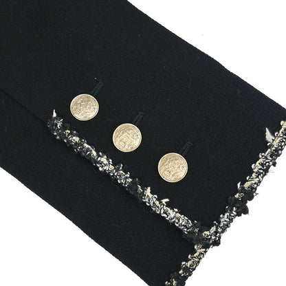 Chanel 2005 Emblem Single Breasted Jacket Black #40