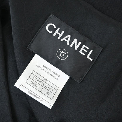 Chanel 2005 Emblem Single Breasted Jacket Black #40