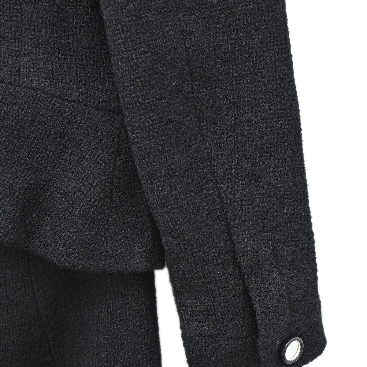 Chanel 1995 Setup Suit Jacket Skirt Black #40