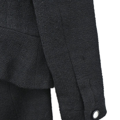 Chanel 1995 Setup Suit Jacket Skirt Black #40