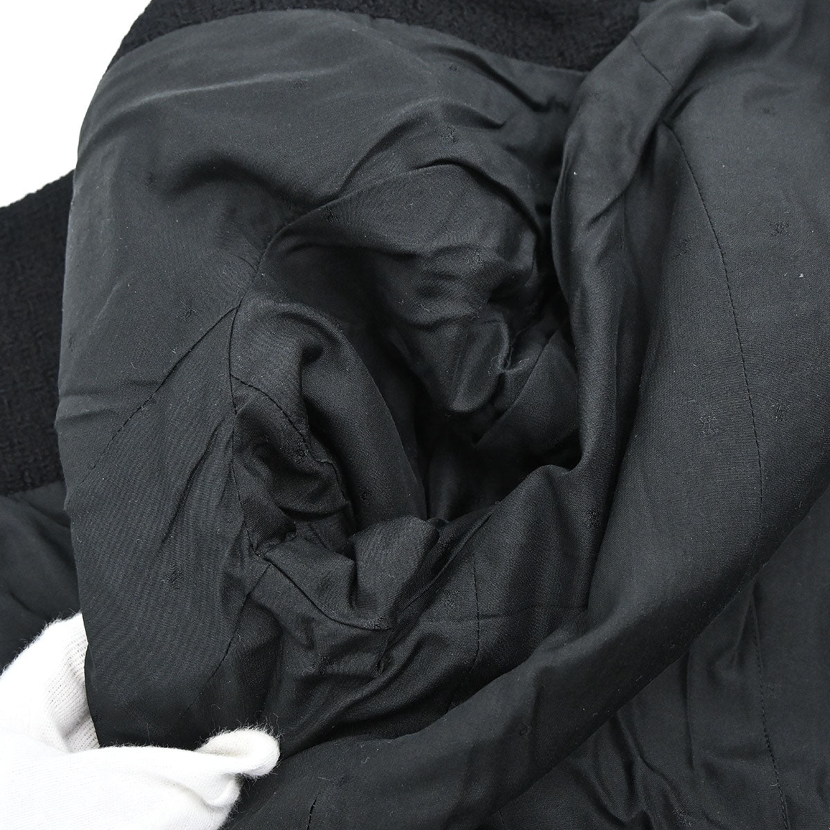 Chanel 1995 Setup Suit Jacket Skirt Black #40
