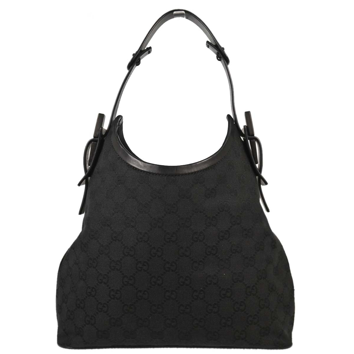 Gucci Black GG Canvas Handbag