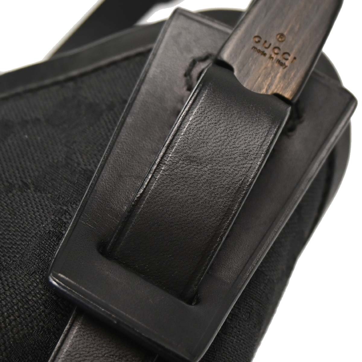Gucci Black GG Canvas Handbag