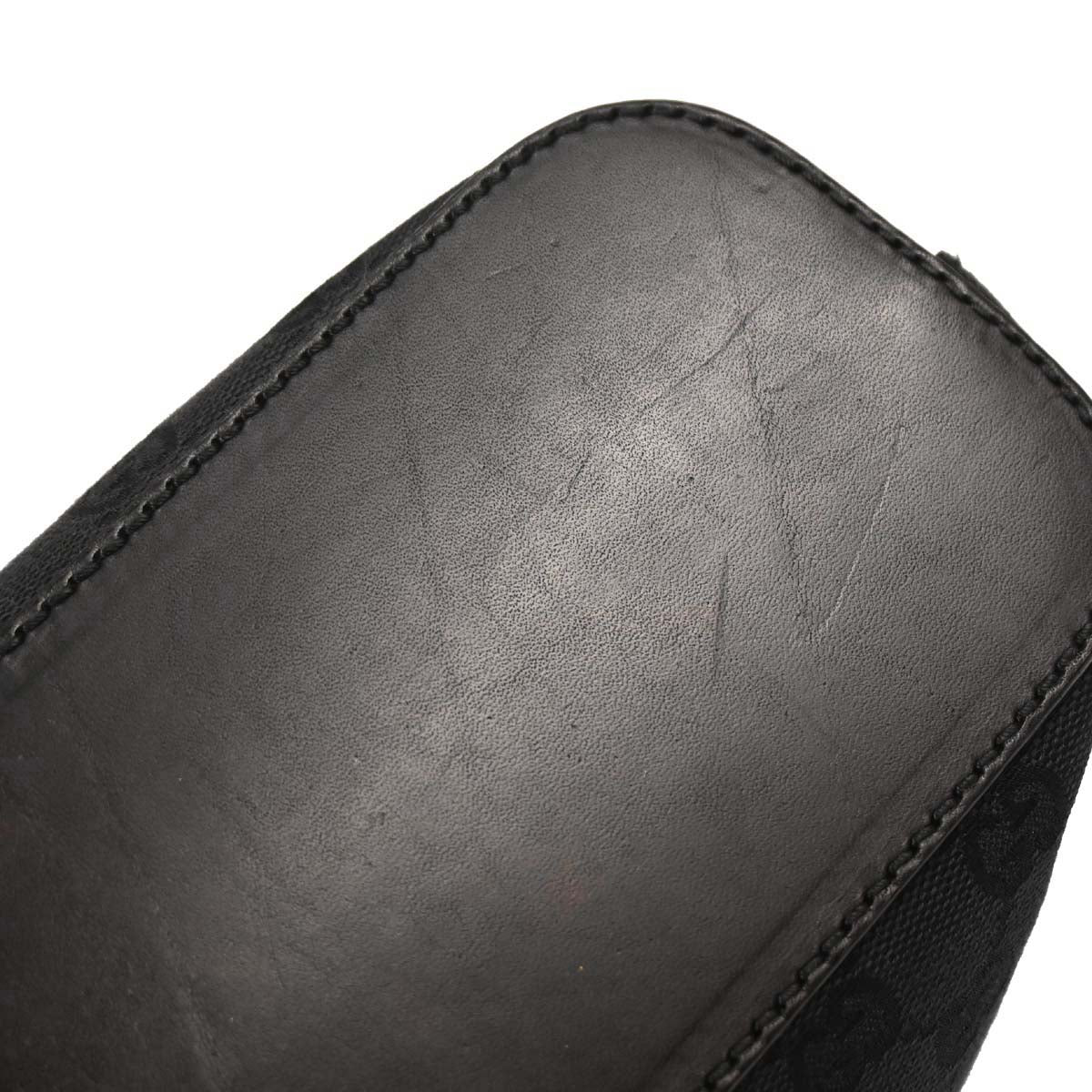 Gucci Black GG Canvas Handbag