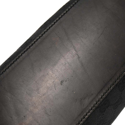 Gucci Black GG Canvas Handbag