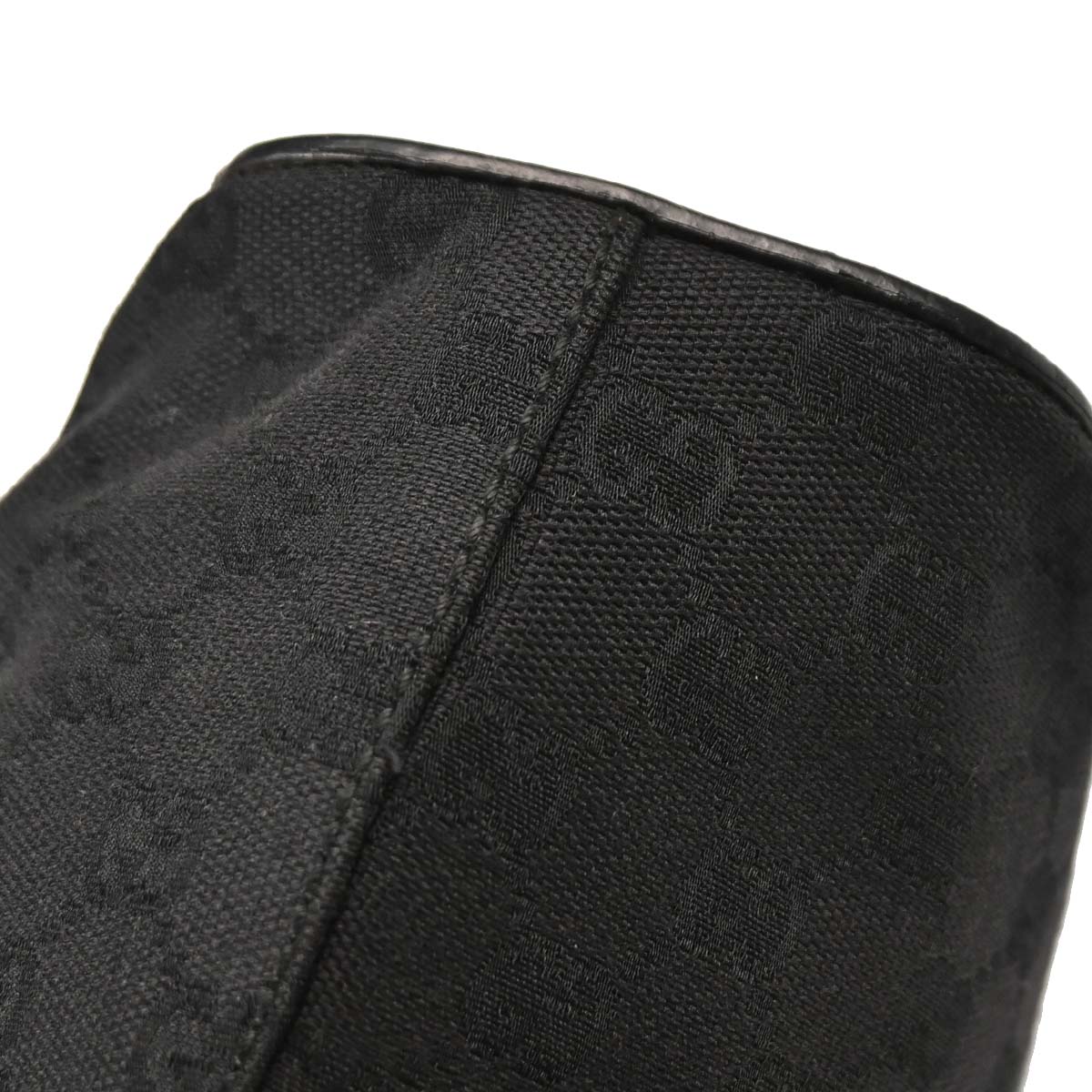Gucci Black GG Canvas Handbag