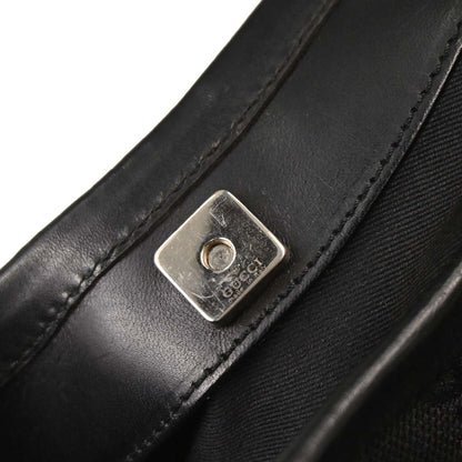 Gucci Black GG Canvas Handbag