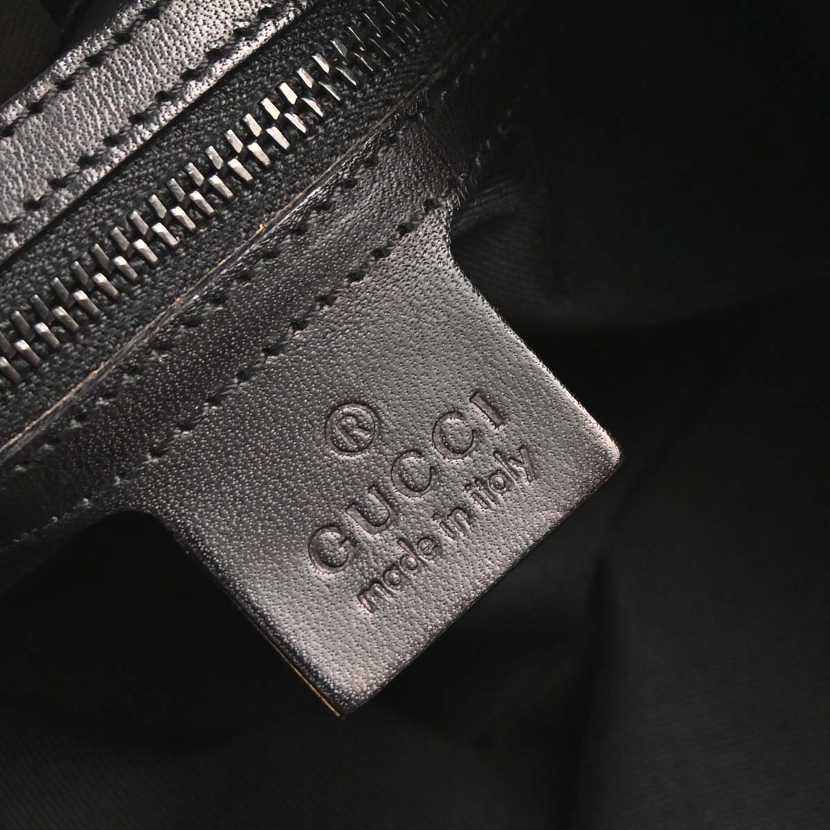Gucci Black GG Canvas Handbag