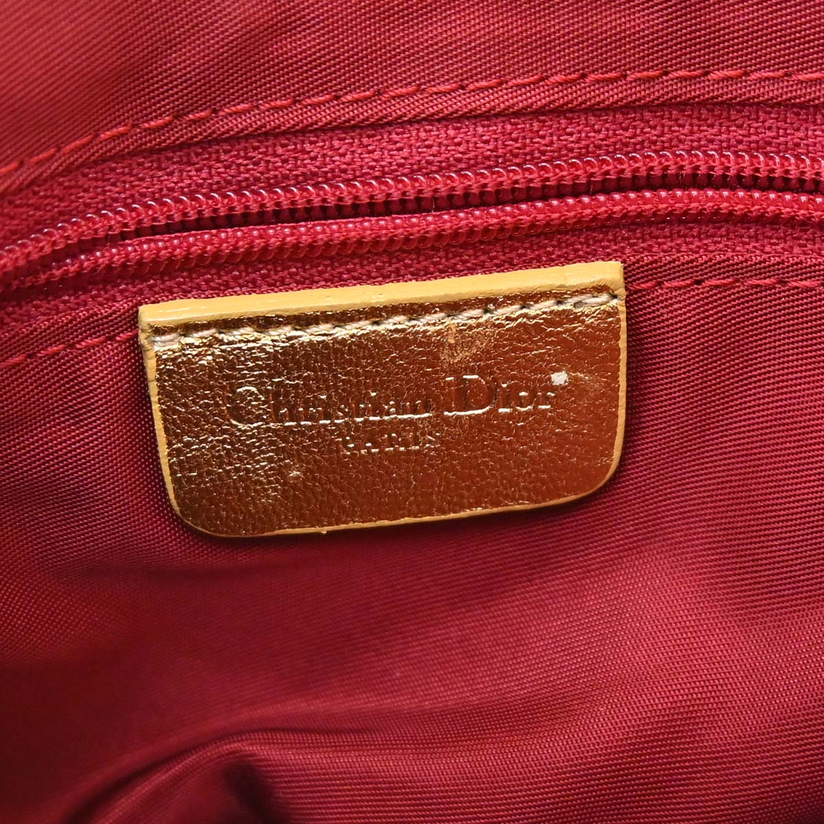 Christian Dior * Gold Ostrich Saddle Handbag