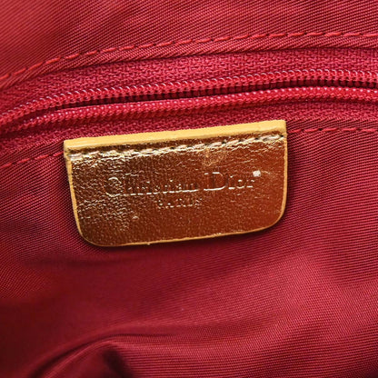 Christian Dior * Gold Ostrich Saddle Handbag