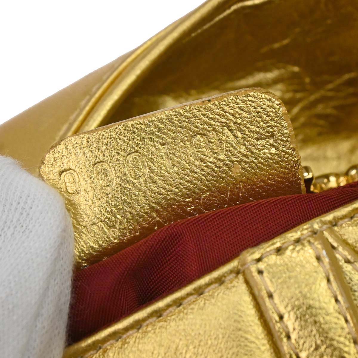 Christian Dior * Gold Ostrich Saddle Handbag