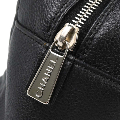 Chanel Black Caviar Skin Petite Timeless Tote PTT Chain Handbag