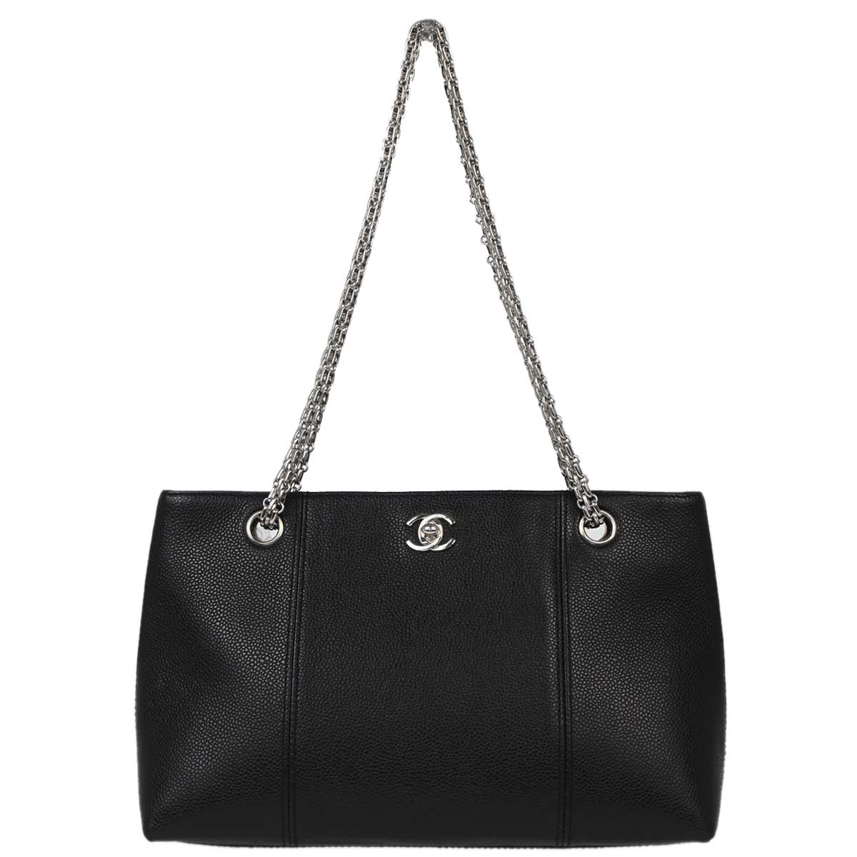 Chanel Black Caviar Skin Shoulder Bag