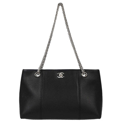 Chanel Black Caviar Skin Shoulder Bag