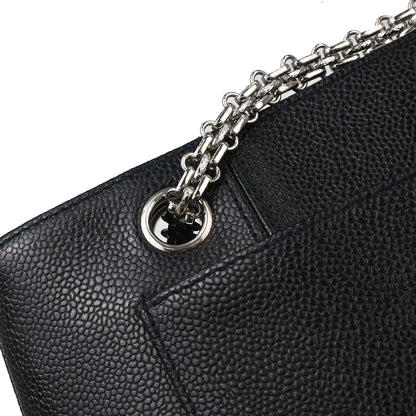 Chanel Black Caviar Skin Shoulder Bag