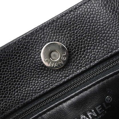 Chanel Black Caviar Skin Shoulder Bag