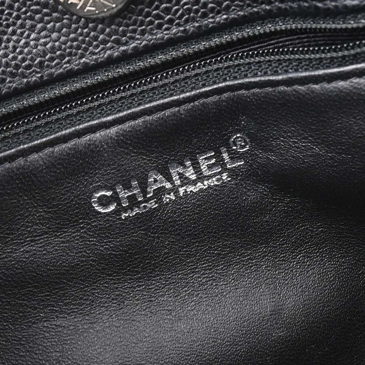 Chanel Black Caviar Skin Shoulder Bag