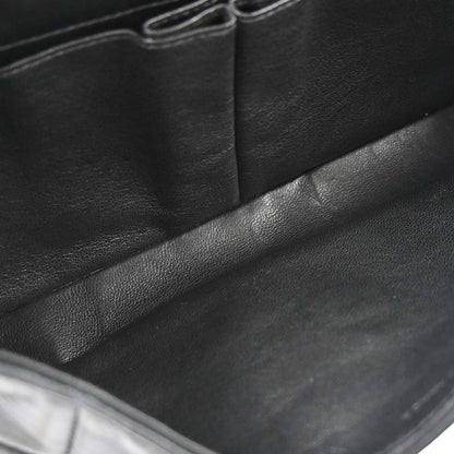 Chanel 2000-2002 Black Lambskin Choco Bar East West Shoulder Bag