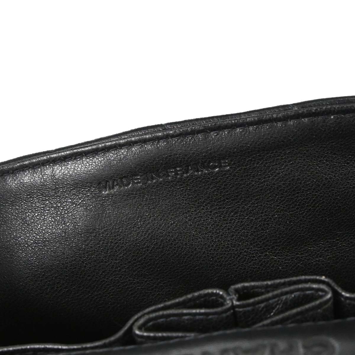 Chanel 2000-2002 Black Lambskin Choco Bar East West Shoulder Bag