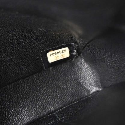 Chanel 2000-2002 Black Lambskin Choco Bar East West Shoulder Bag