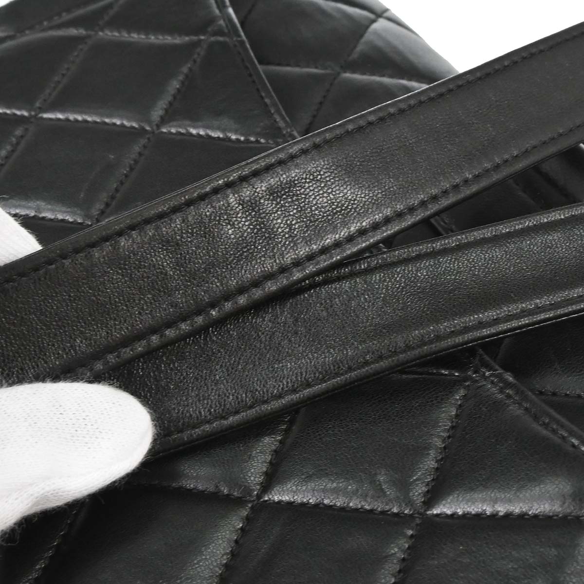 Chanel 1996-1997 Black Lambskin Backpack