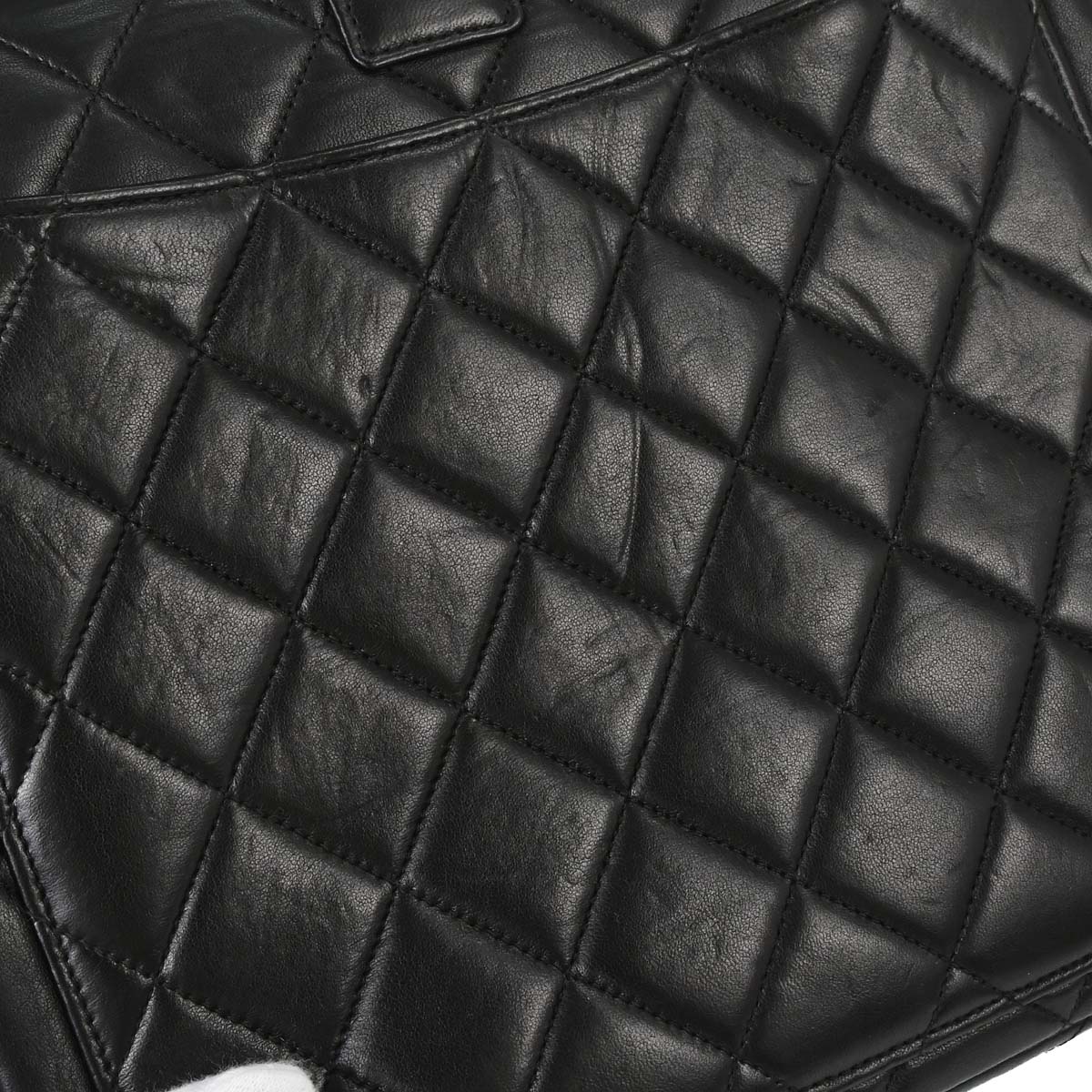 Chanel 1996-1997 Black Lambskin Backpack