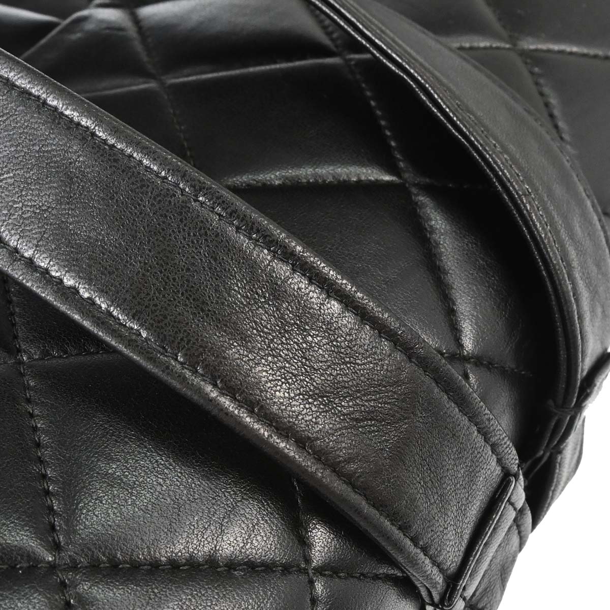 Chanel 1996-1997 Black Lambskin Backpack