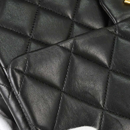 Chanel 1996-1997 Black Lambskin Backpack