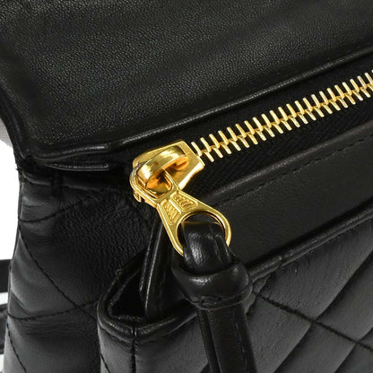 Chanel 1996-1997 Black Lambskin Backpack