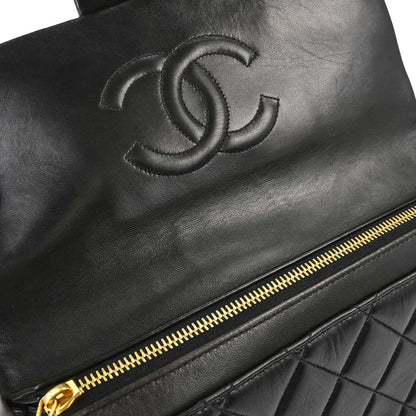 Chanel 1996-1997 Black Lambskin Backpack