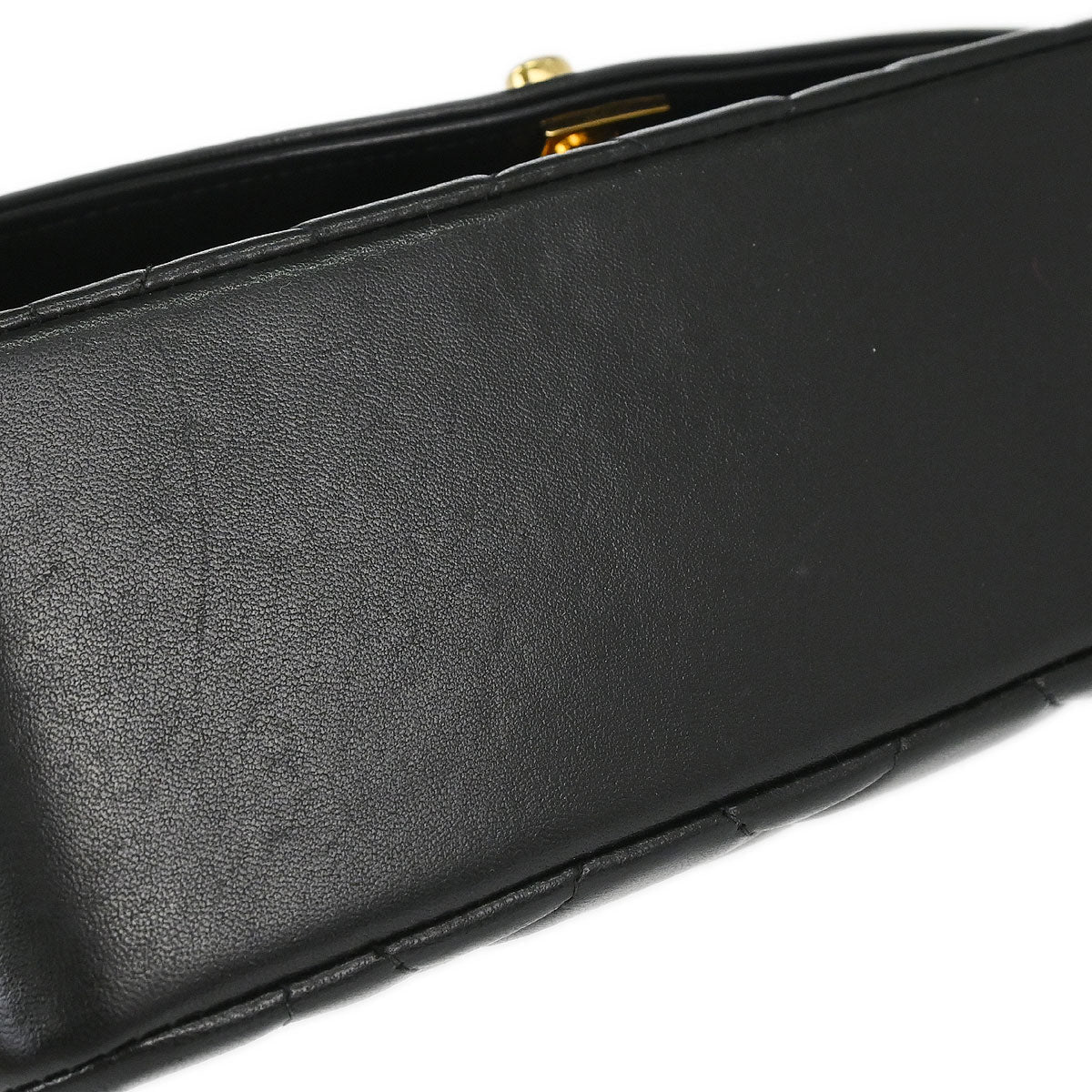 Chanel 1991-1994 Black Lambskin Small Diana Shoulder Bag